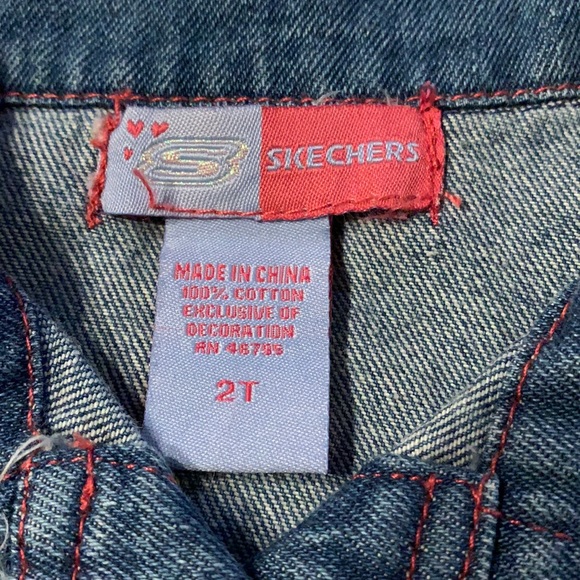 Sketchers Denim Jean Vest 2T Appliqué and Embroidered - Picture 5 of 8